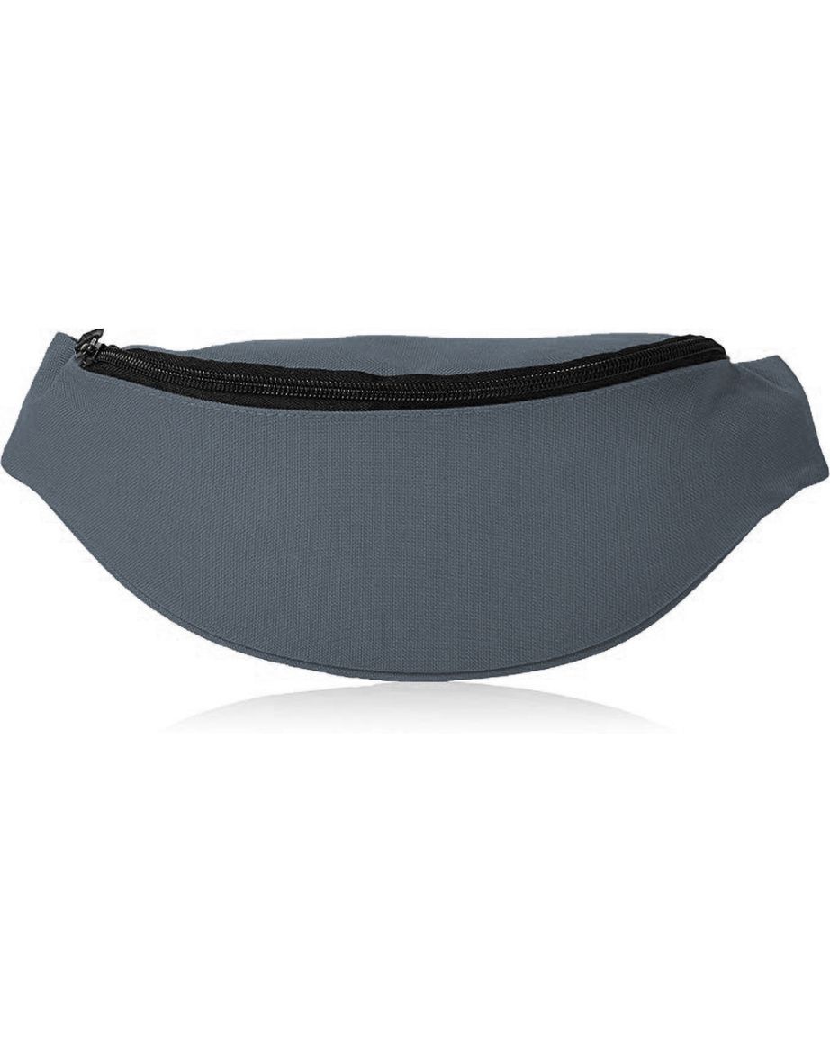 Bagbase Adjustable Belt Bag (2.5 Litres) (Pack of 2) - Graphite - 2