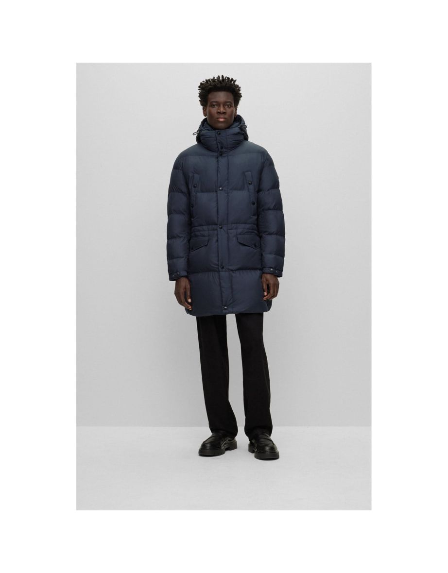 Men's Boss Condolo Water-Repellent Padded Jacket in Blue
