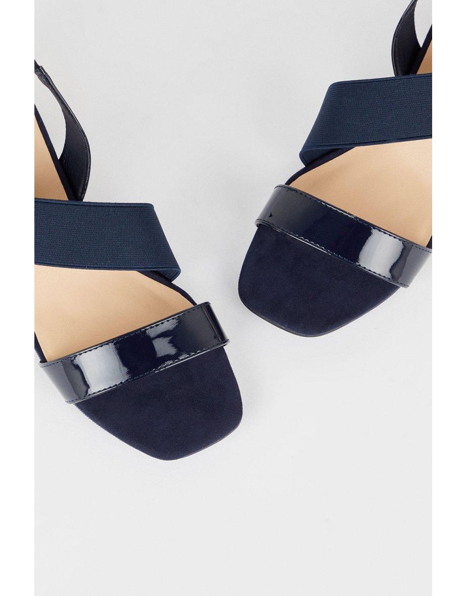 Wide Fit Selina Asymmetric Elastic Strap Heeled Sandal - 3