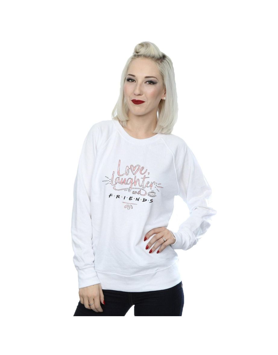 Sweatshirt - White/Love - Ladies