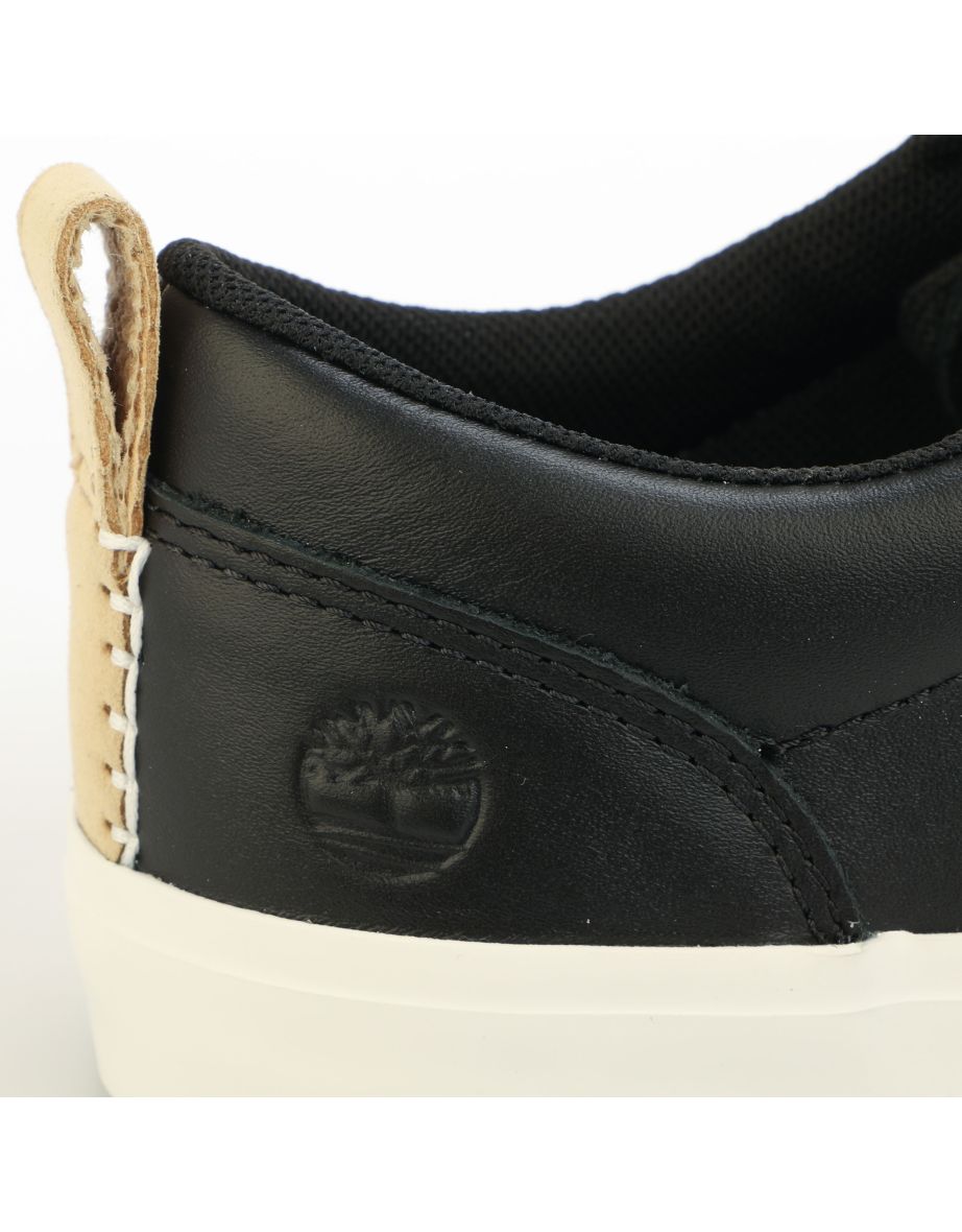 Women's Timberland Newport Bay Leather Oxford Trainers in Black - 5