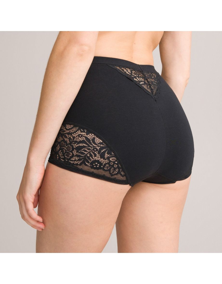 Pack of 2 Cotton and Lace Full Knickers - 4