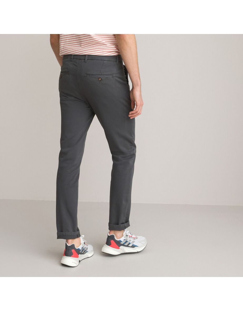 Organic Cotton Chinos in Slim Fit, Length 32" - 4