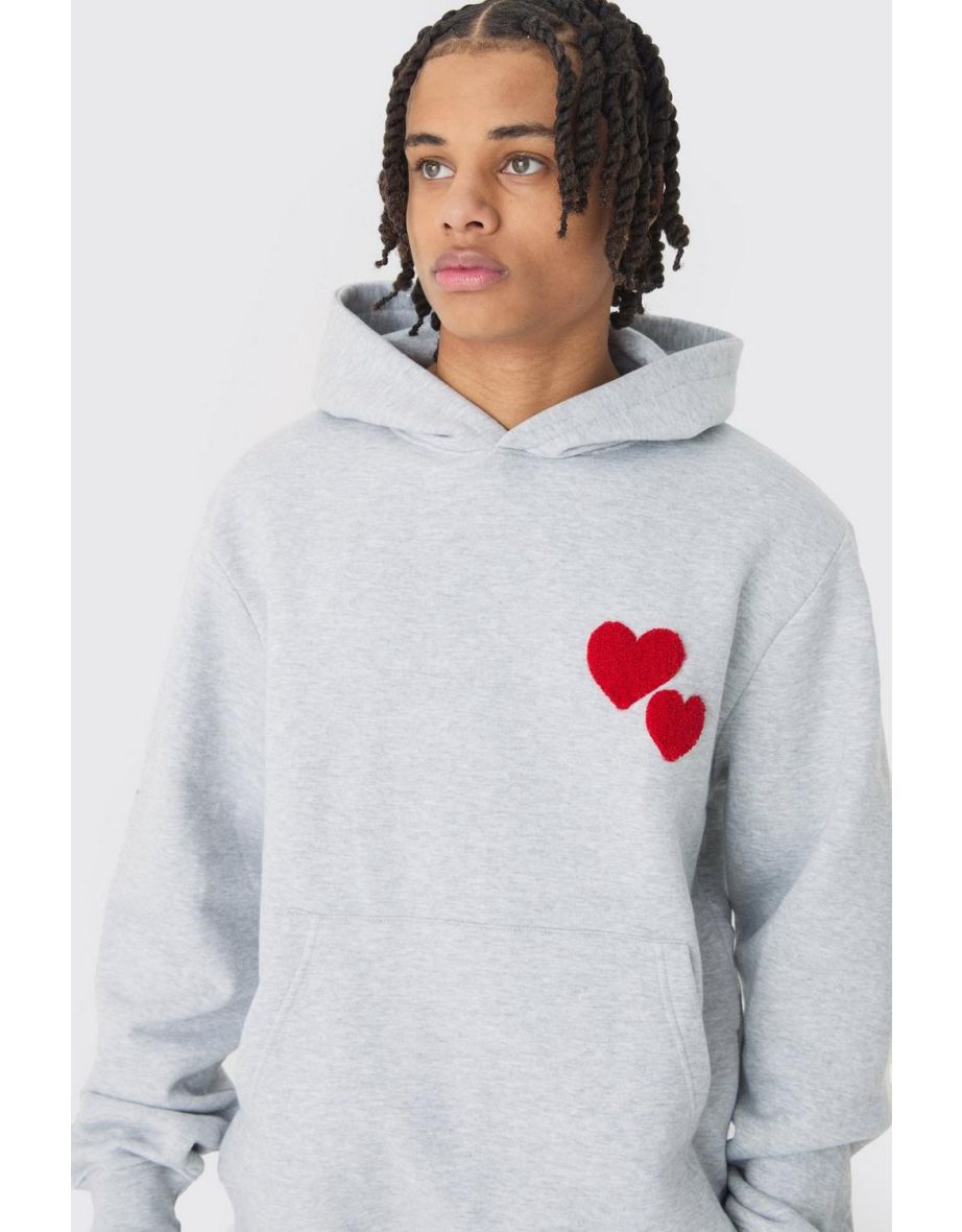 Regular Limited Heart Gusset Hooded Tracksuit - grey - 2
