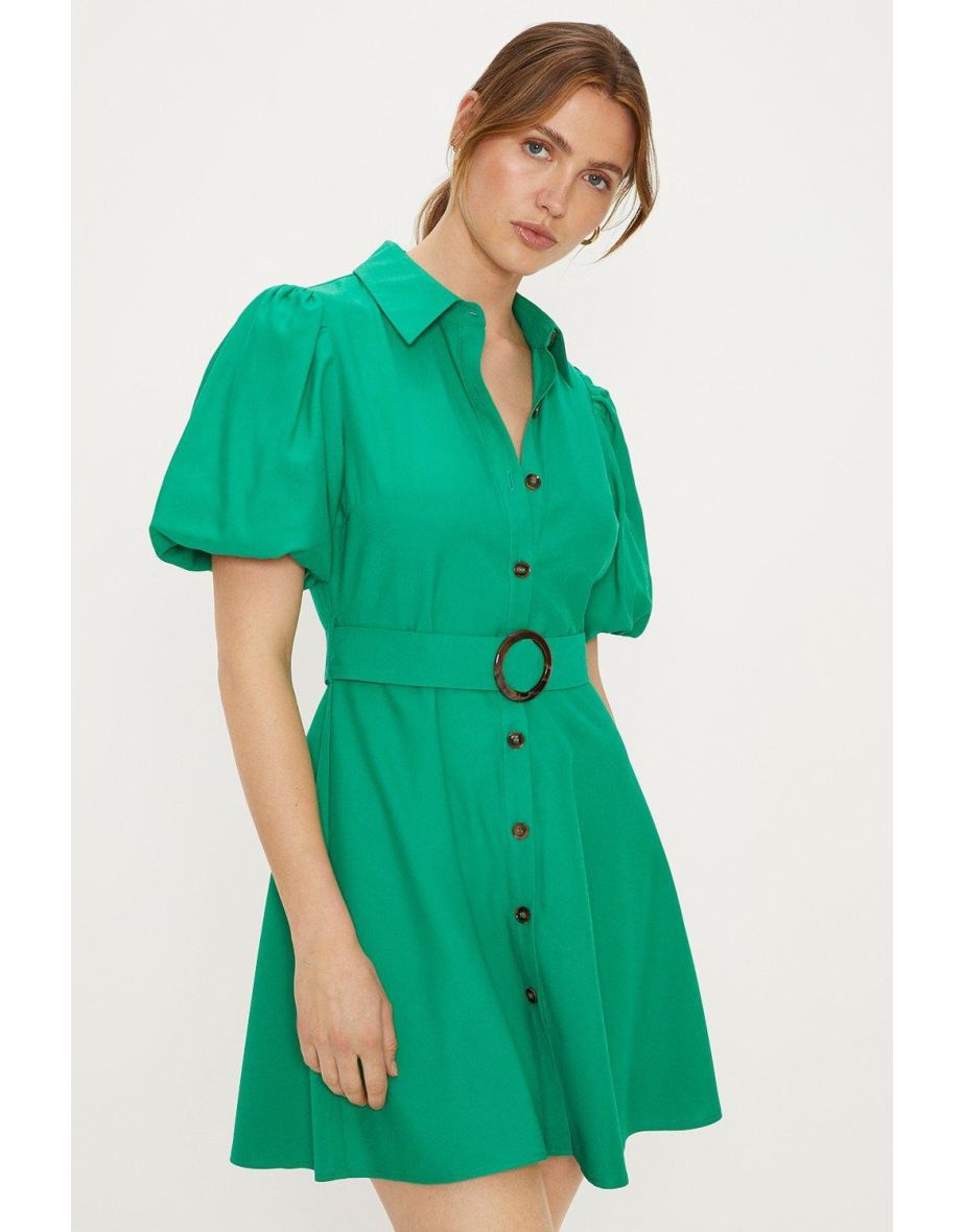 Oasis green shirt dress best sale