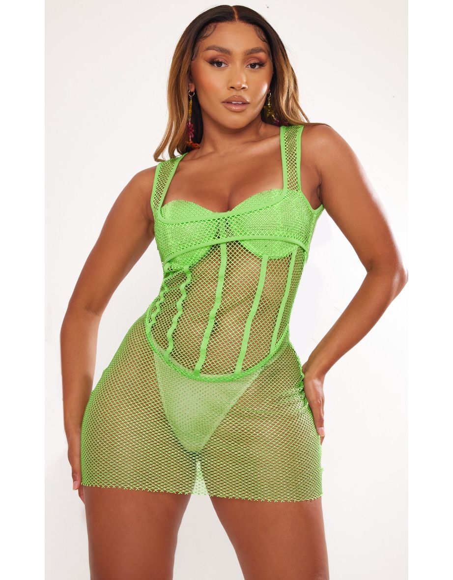 Prettylittlething Green Coverup