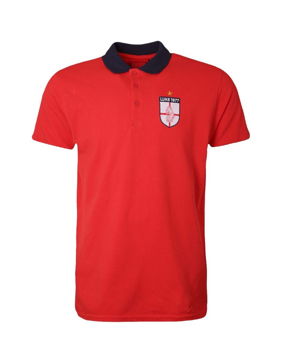 Men's Luke 1977 Bobbys Goal Polo Shirt in Red