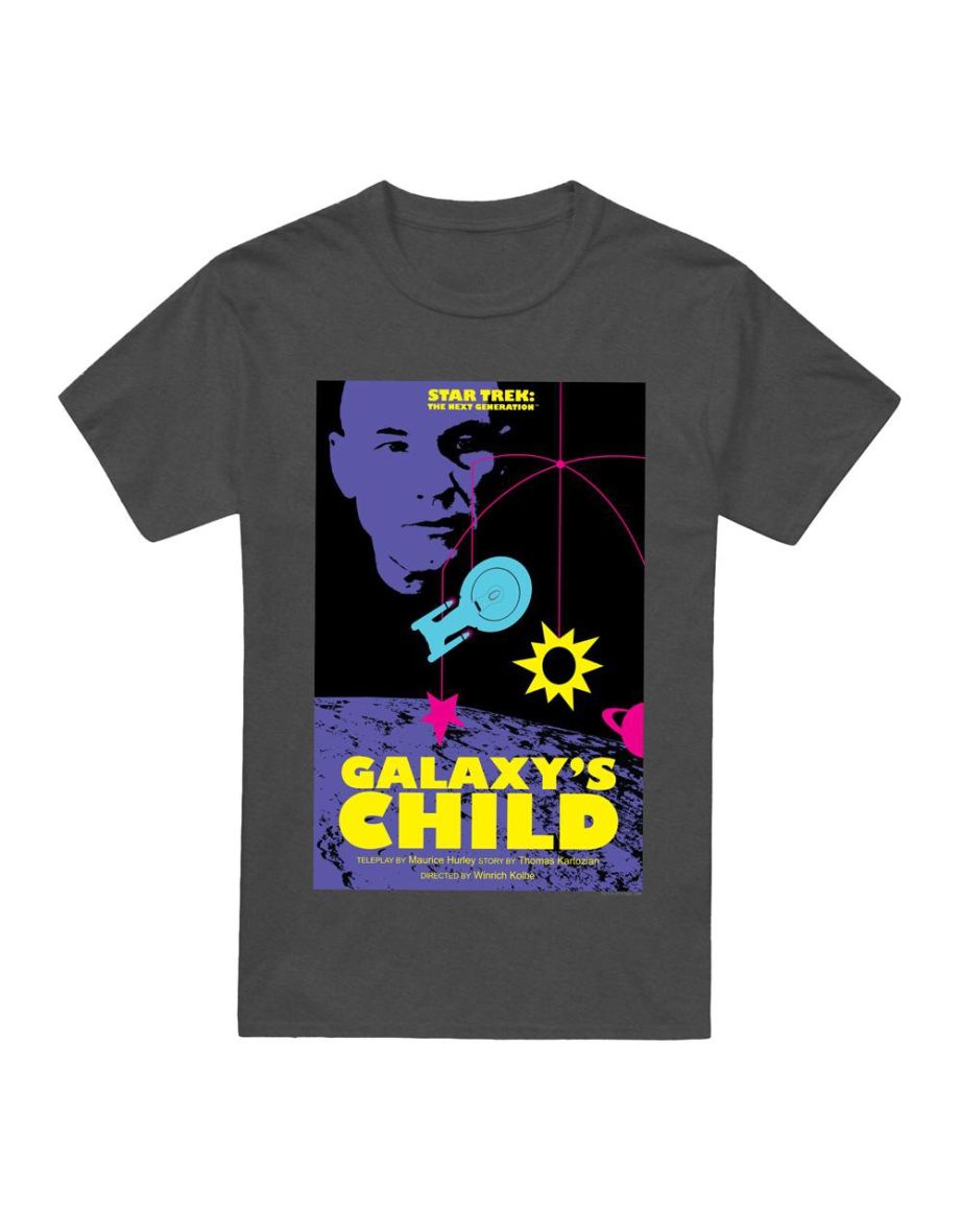 Star Trek Unisex Adult The Next Generation Season 4 Episode 16 T-Shirt - Charcoal