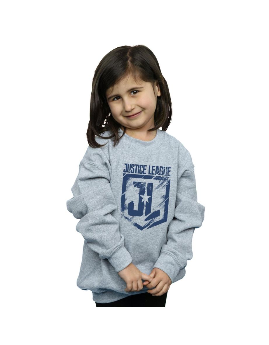 DC Comics Girls Justice League Movie Indigo Logo Sweatshirt