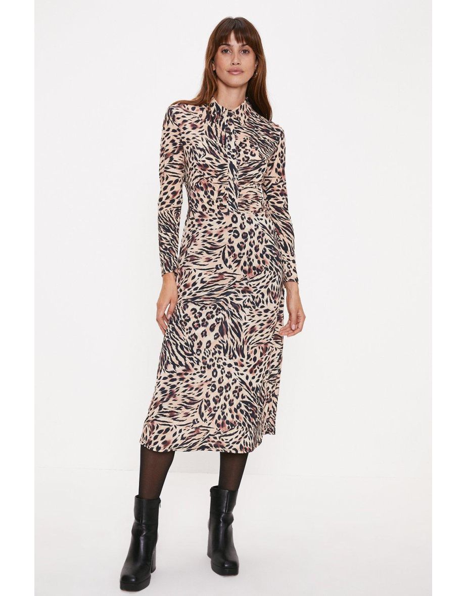 Oasis zebra clearance print dress