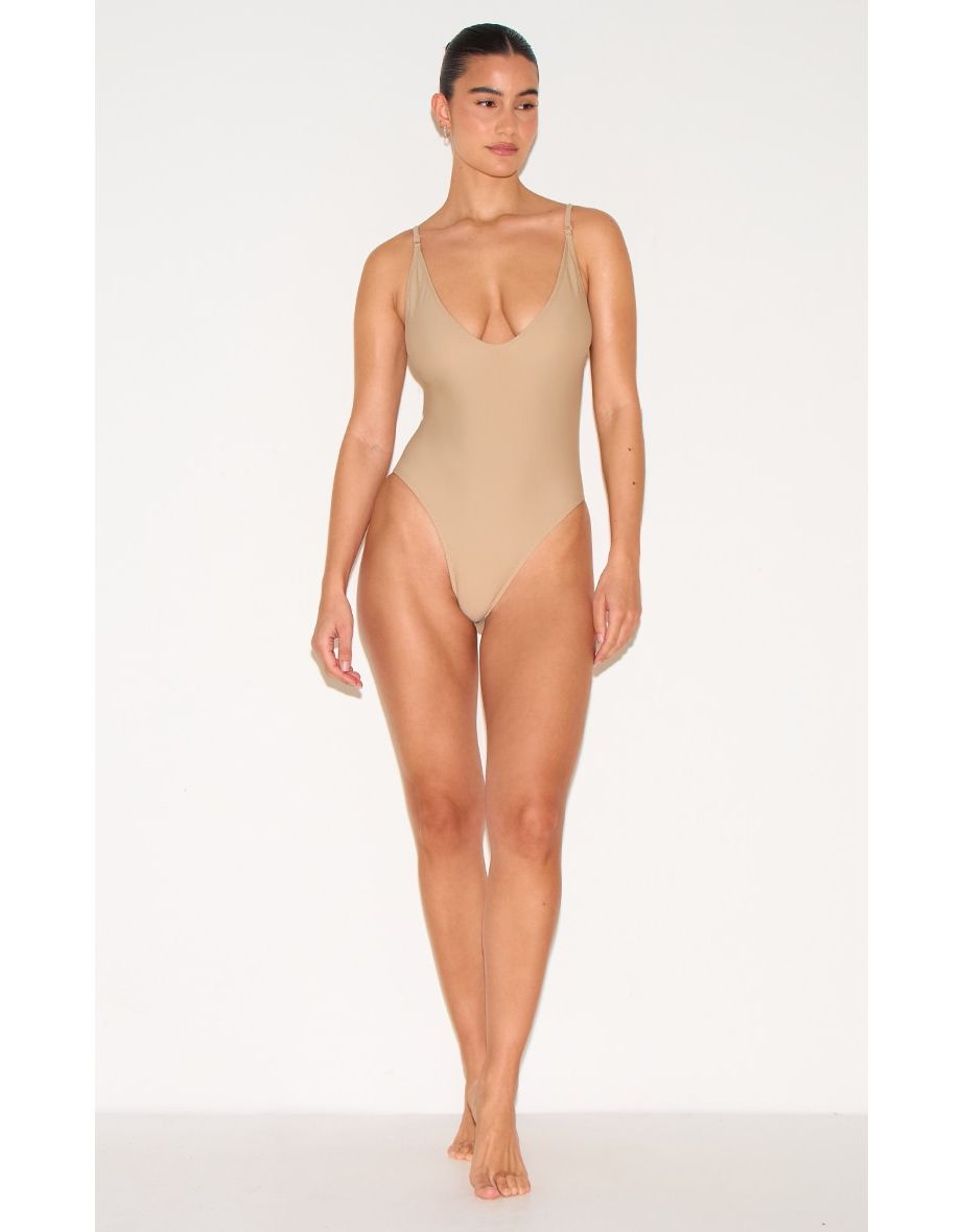 Nude Basic Low Scoop Swimsuit