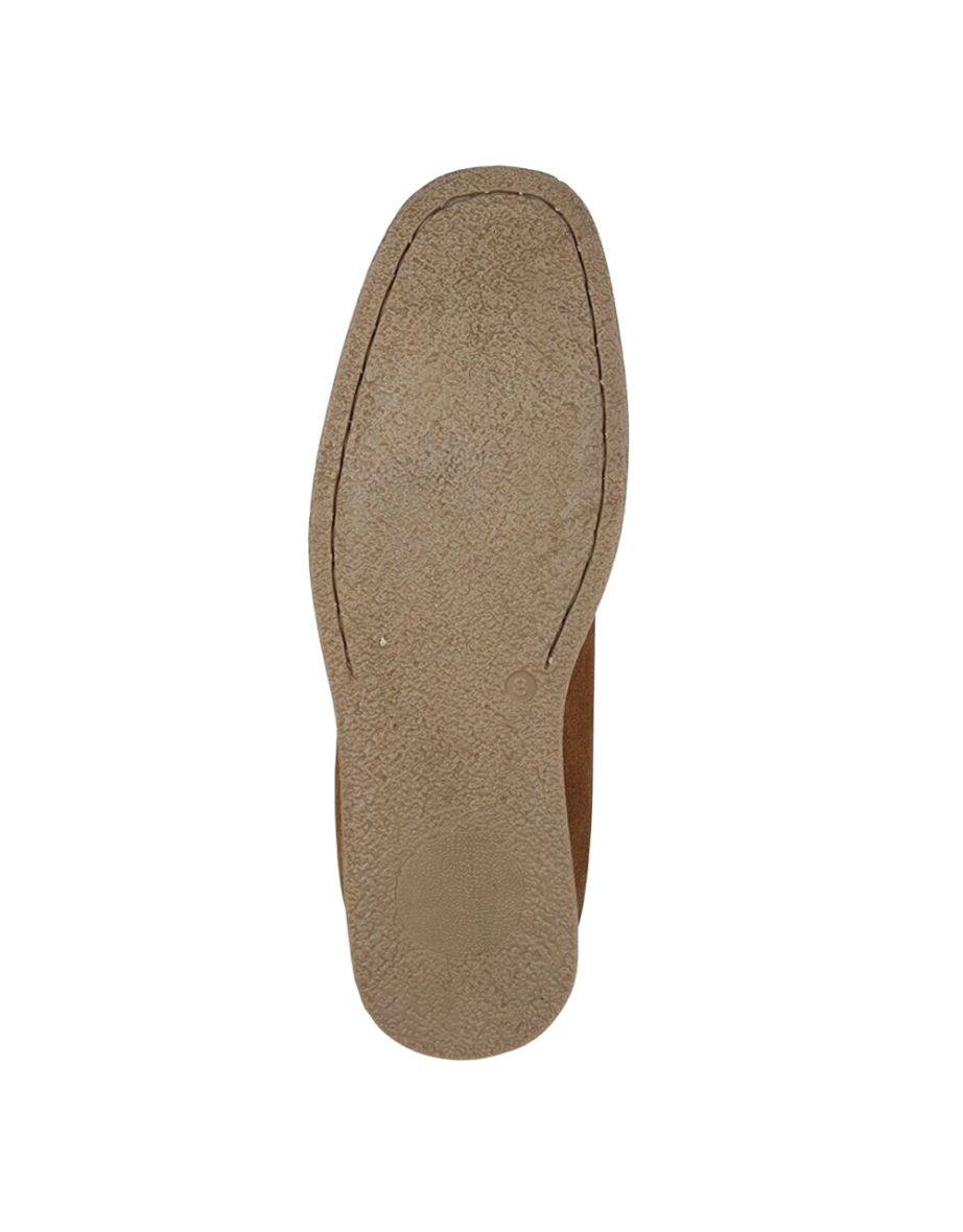 Roamers Mens Suede Ankle Boots - Tan - 1