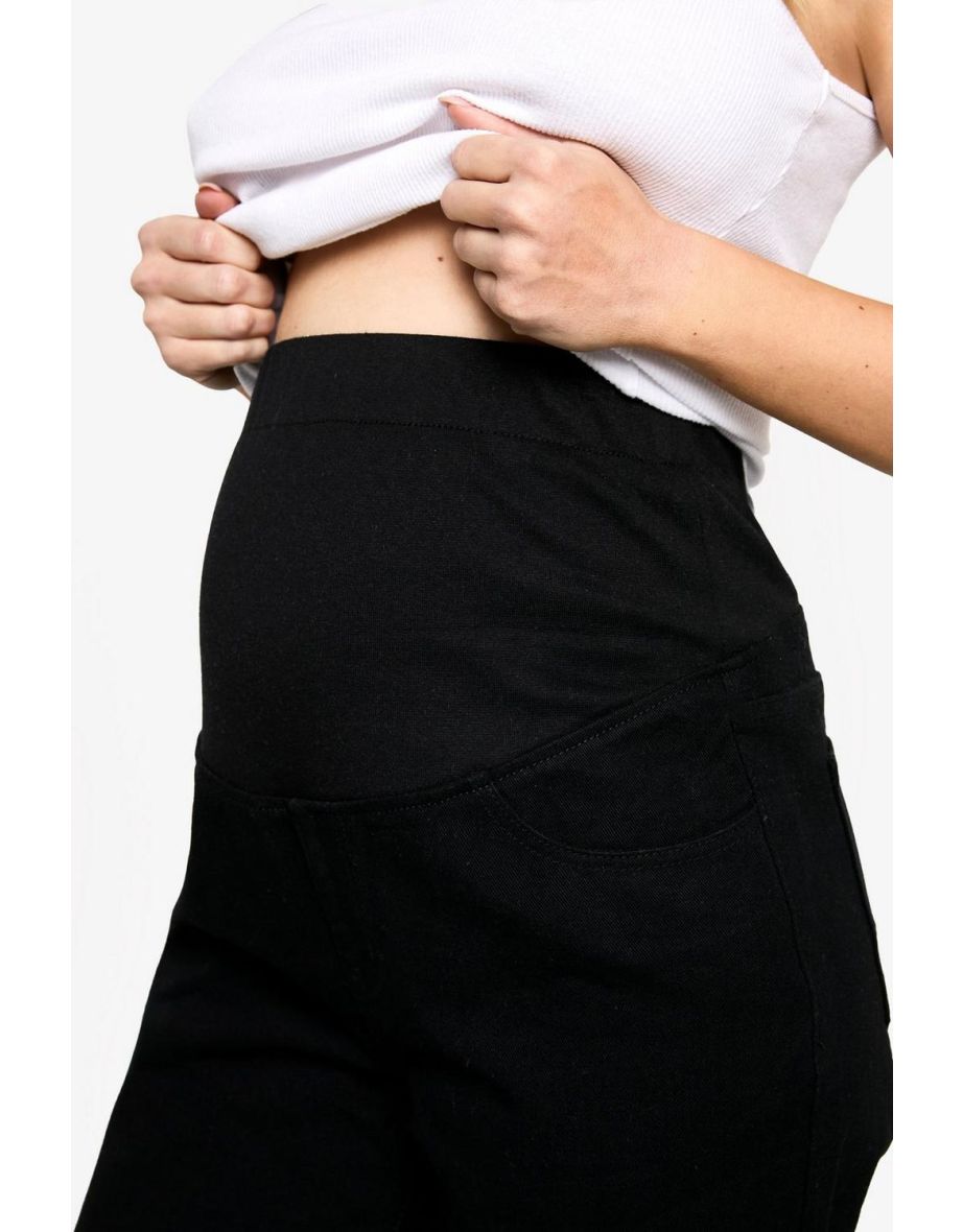 Maternity Over The Bump Mom Jeans - black - 3