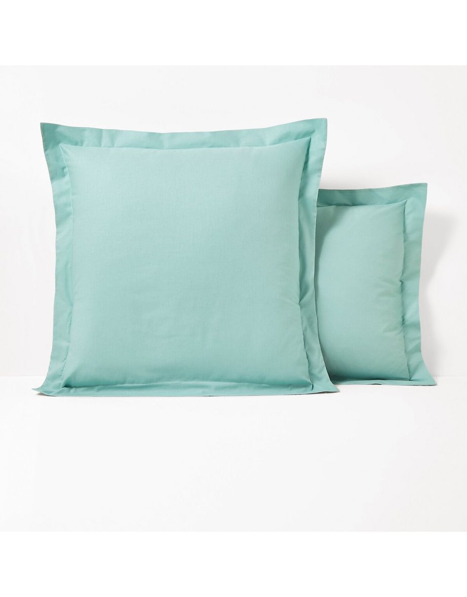 Scenario Plain Polycotton Pillowcase with Flounce