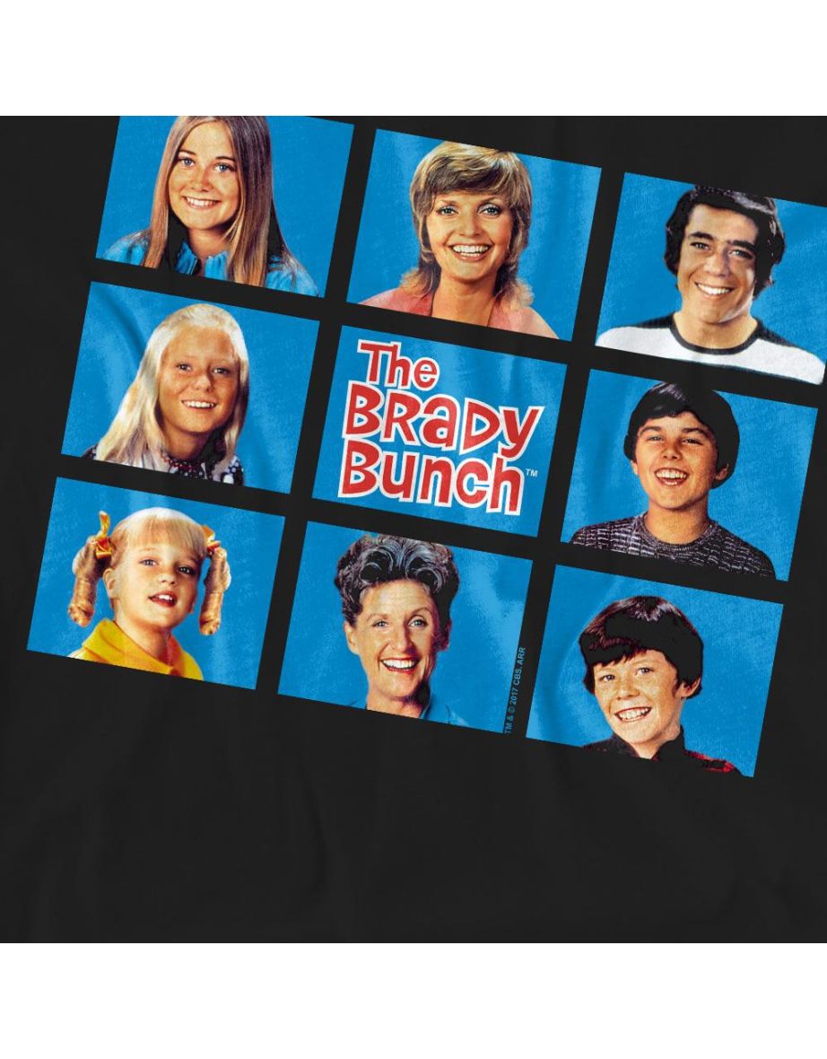 The Brady Bunch Unisex Adult Framed T-Shirt - Black - 3