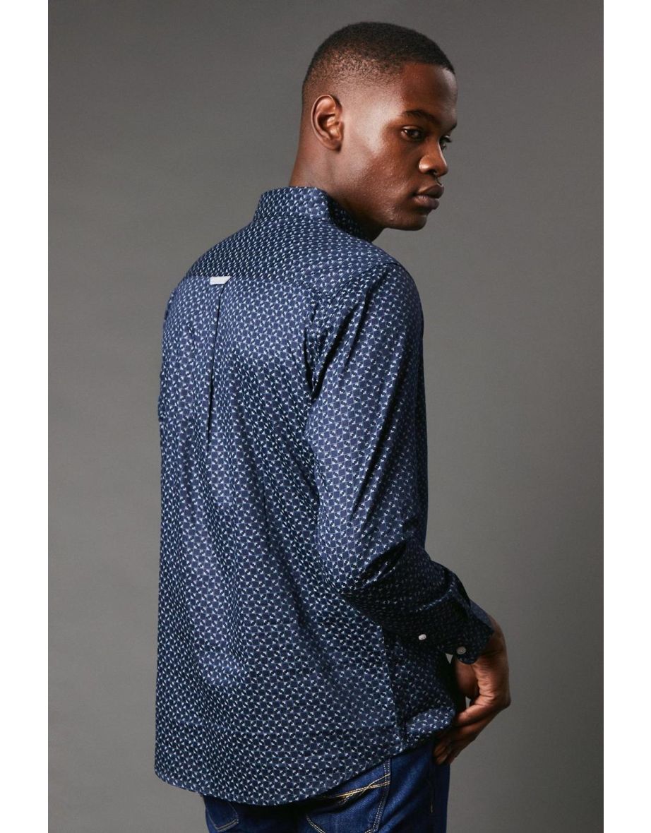 Reverb Print Long Sleeve Shirt - 3
