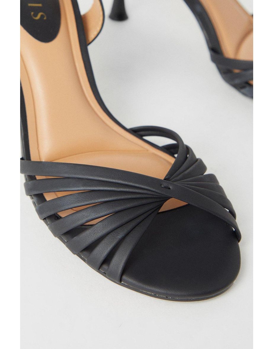 Sebastienne Twist Front Medium Heeled Sandals - 3