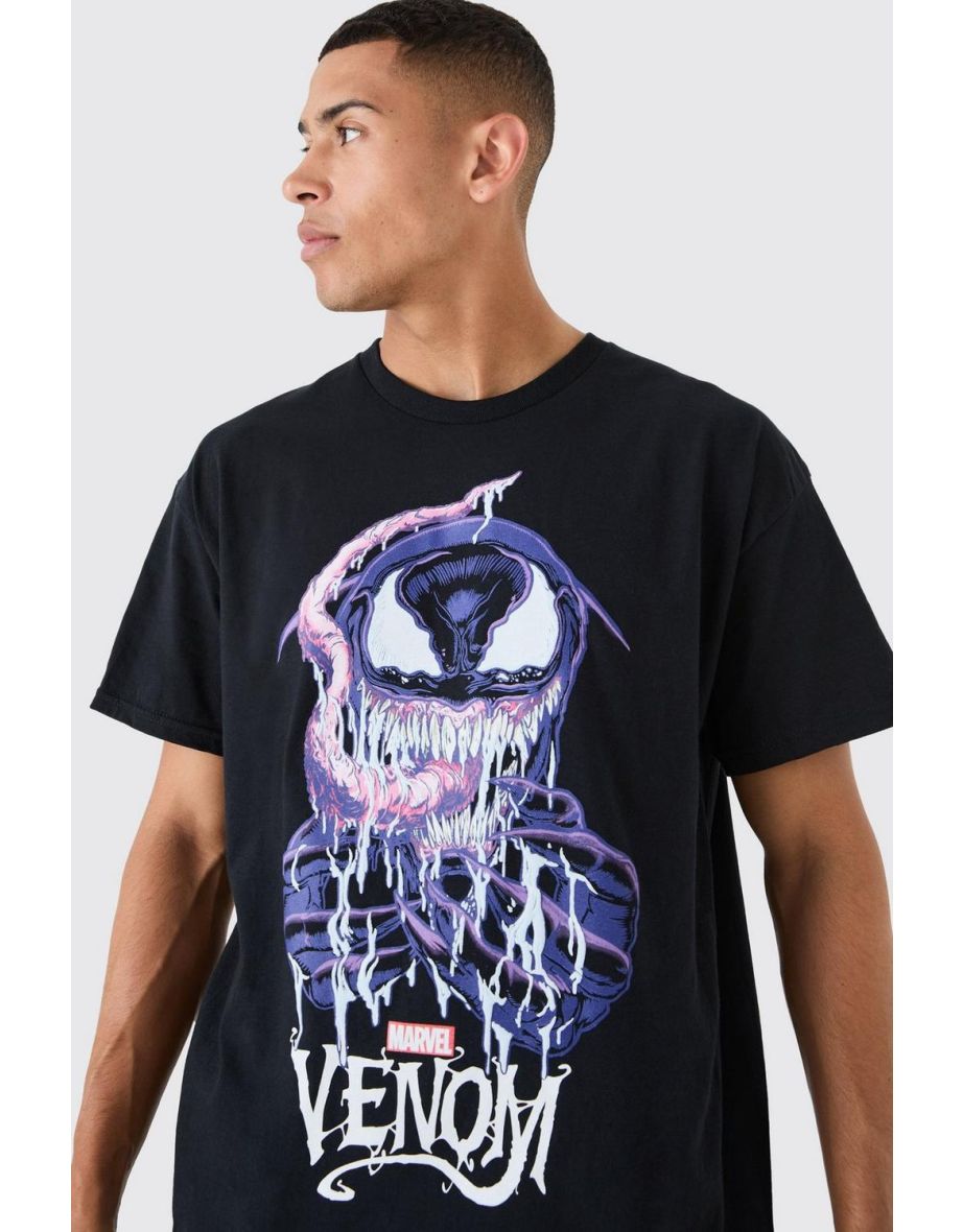 Oversized Venom Marvel License T-shirt - black - 2