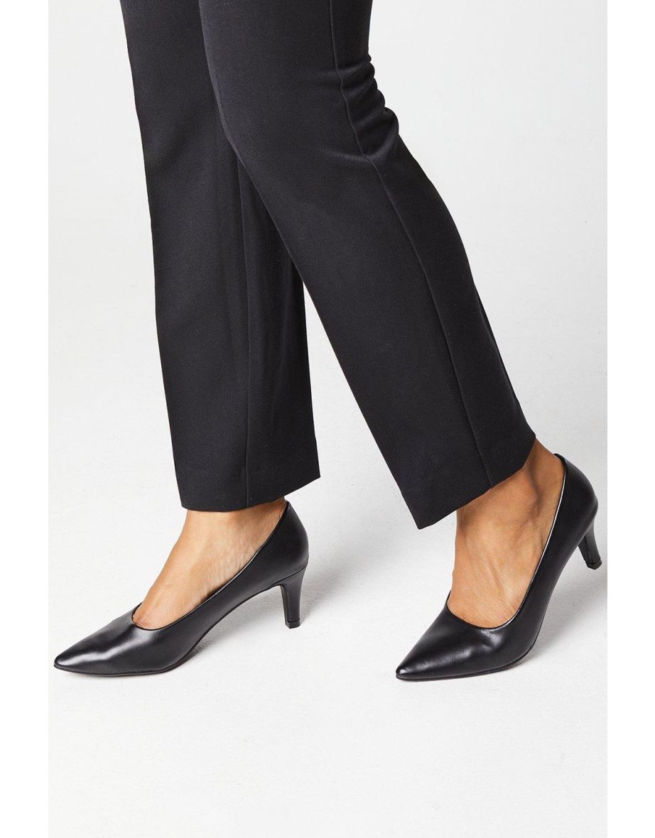Dora Kitten Heel Court Shoes
