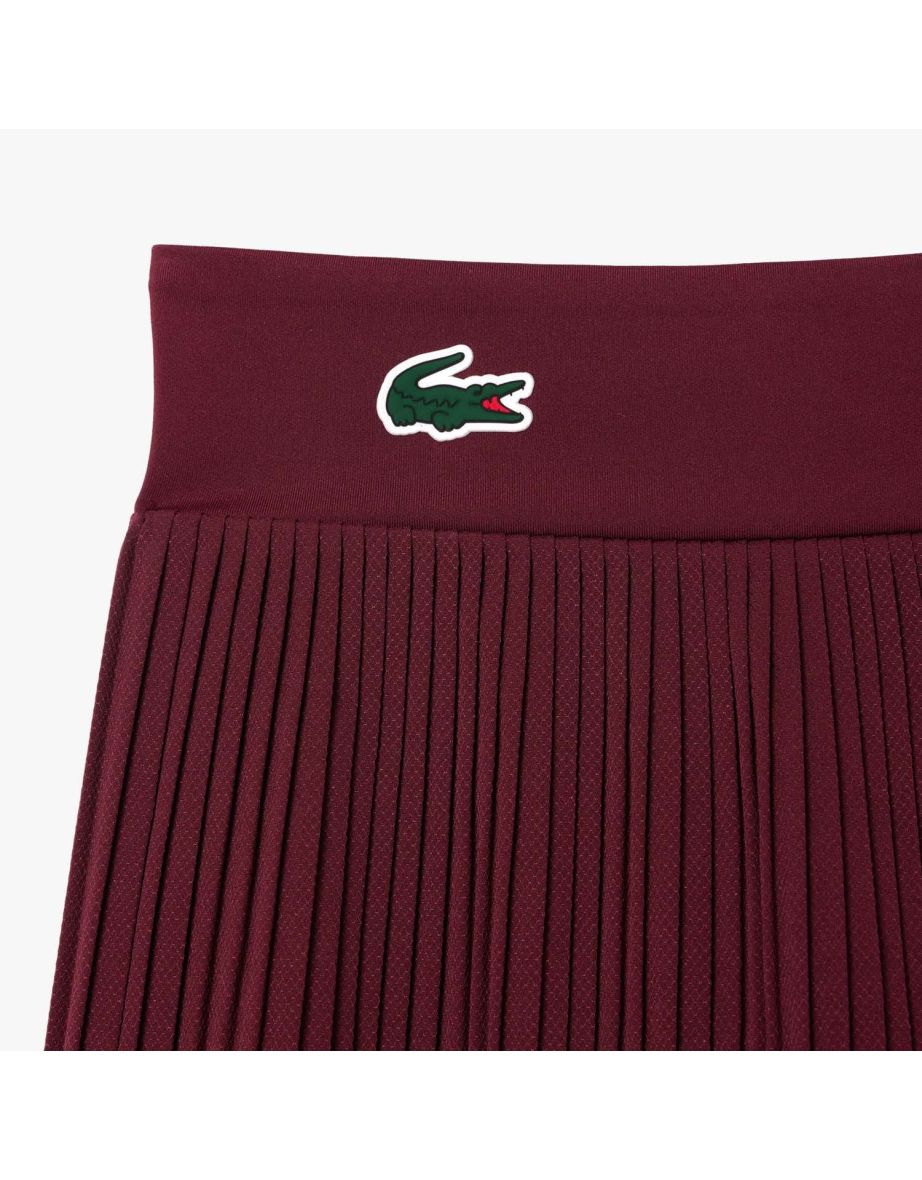 Women's Lacoste Sport Roland-Garros Edition Sport Pleated Tennis Shorts in Purple - 2
