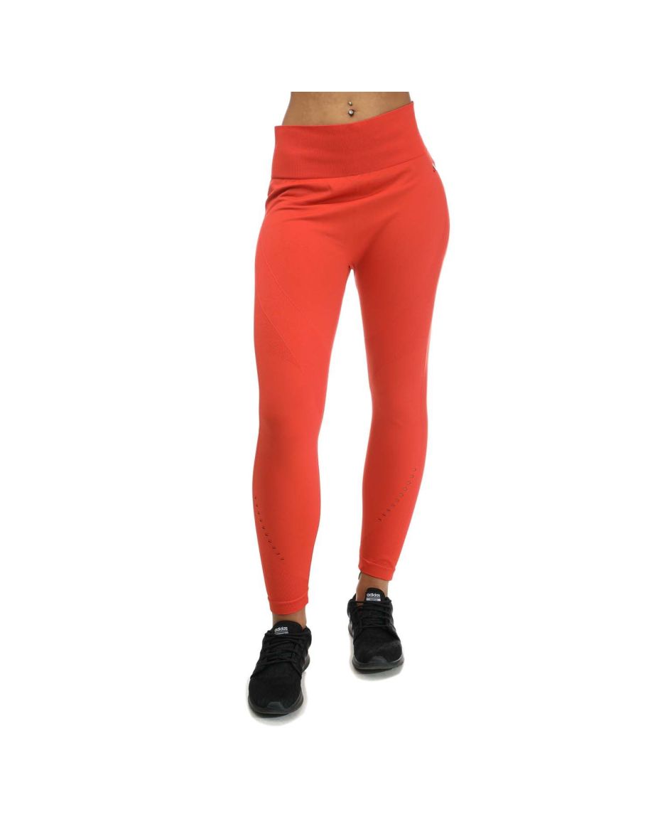 Women's adidas Yoga Seamless 7/8 Leggings in Red