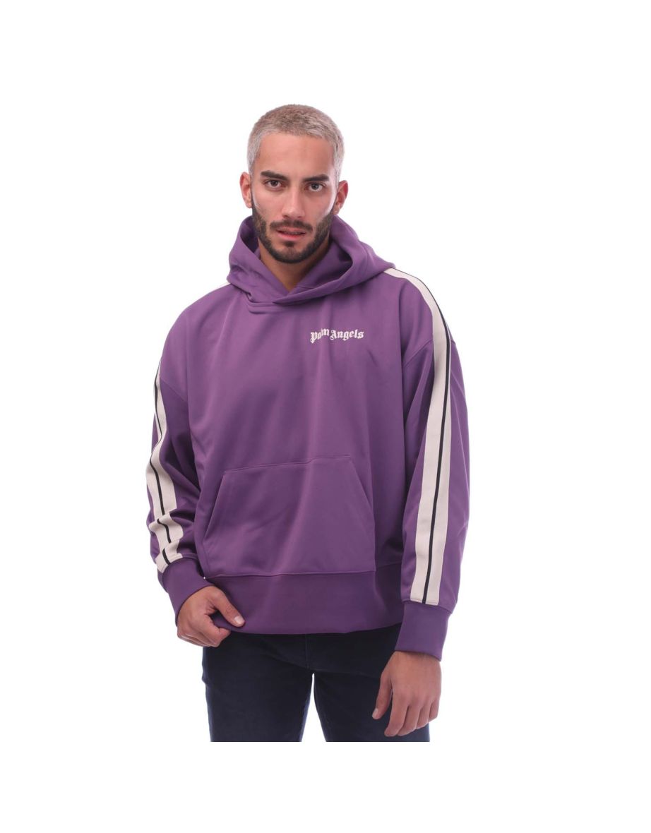 Men's Palm Angels Track Hoodie in Purple