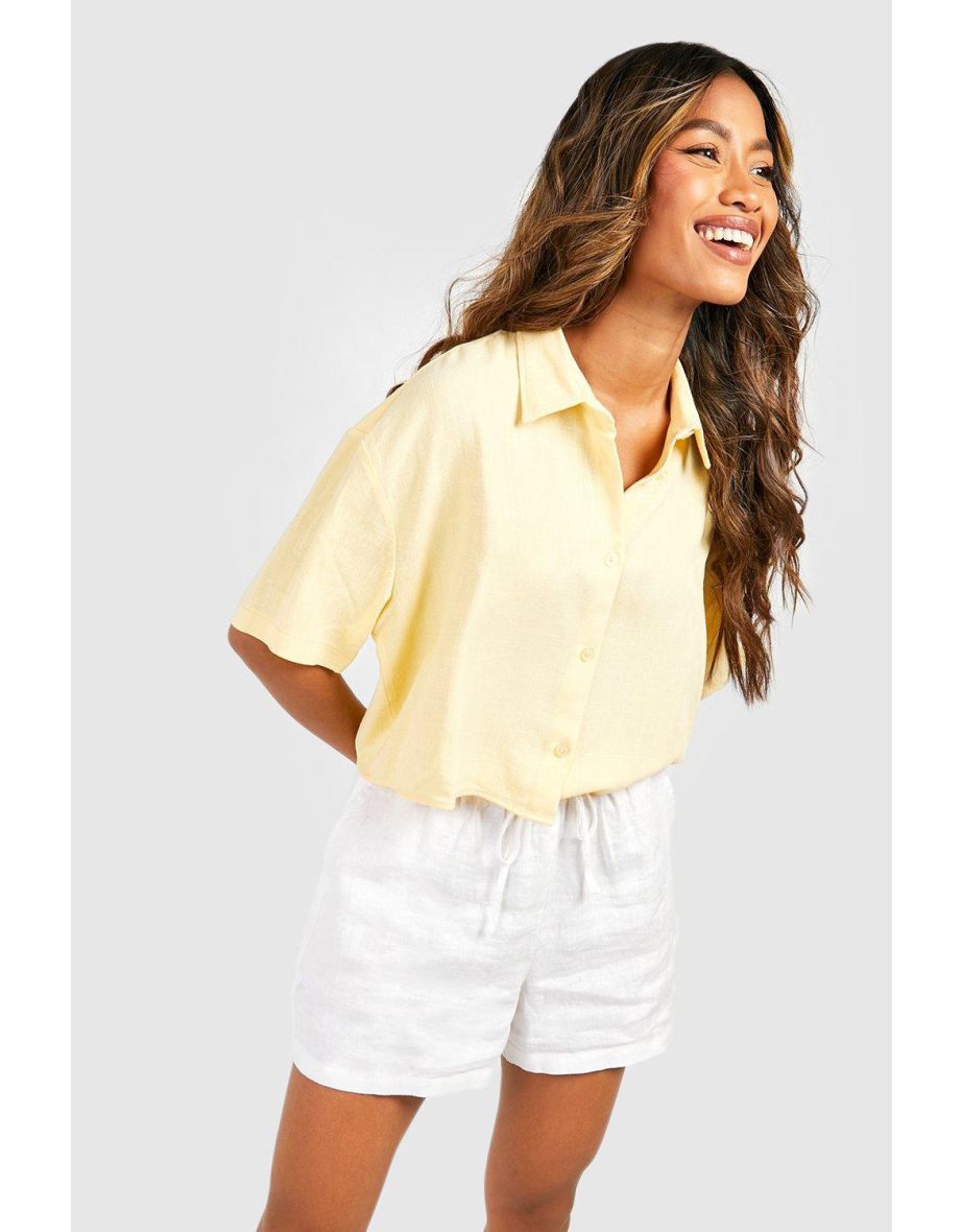 Breezy Linen Short Sleeve Classic Shirt - Beige – The Lifestyle Co