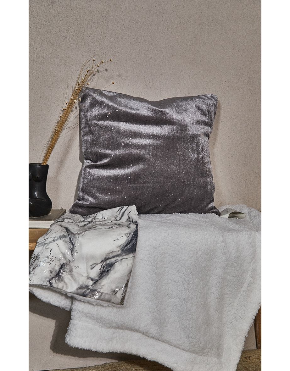 Silver sparkle clearance cushion