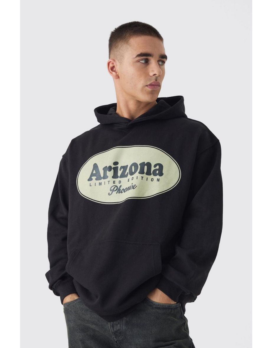 Oversized Arizona Print Hoodie