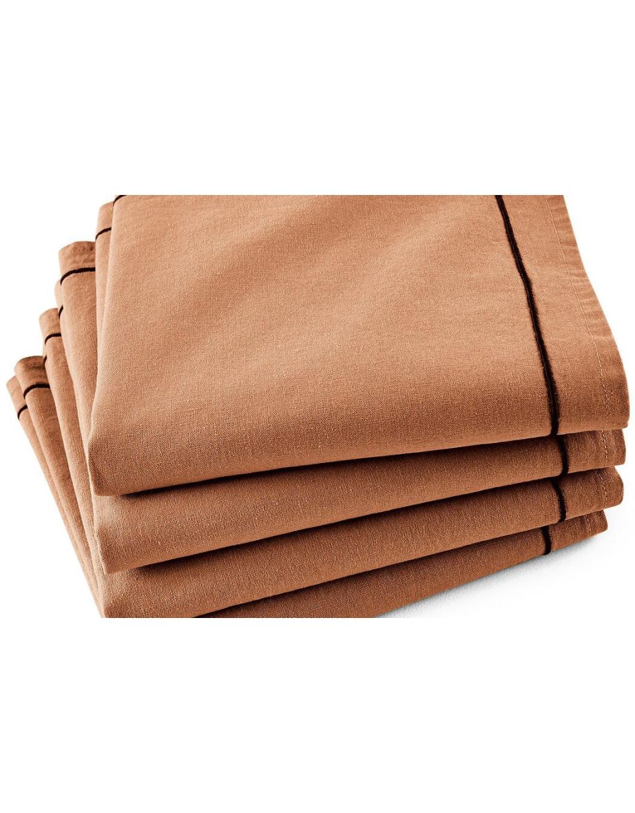 Set of 4 Bourdon Cotton & Linen Napkins