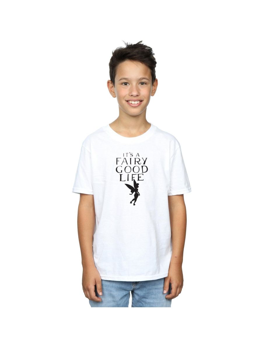 Disney Boys Tinkerbell Fairy Good Life T-Shirt - White