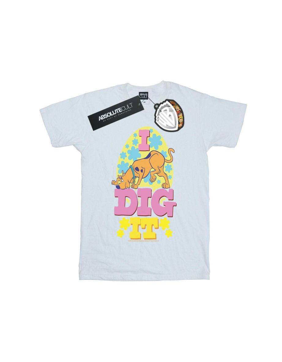 Scooby Doo Girls Easter I Dig It Cotton T-Shirt - White