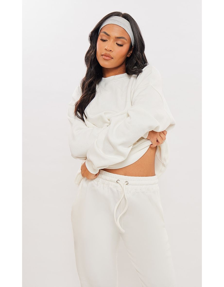 Tall Marshmallow White Oversized Basic Sweatshirt