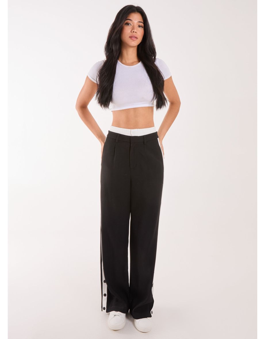 Boxer Style Popper Trousers