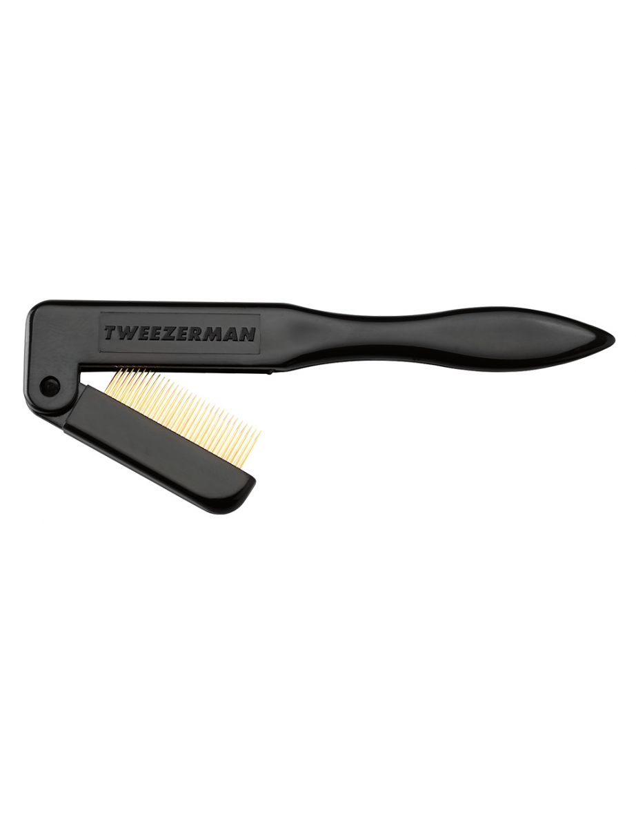 Folding Lash Comb Black