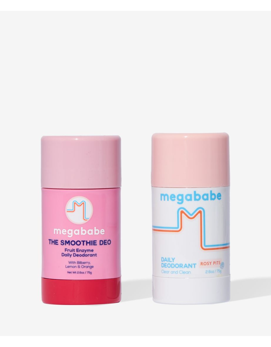 Rosy Pits Daily Deodorant & The Smoothie Deo Fruit Enzyme Daily Deodorant Duo