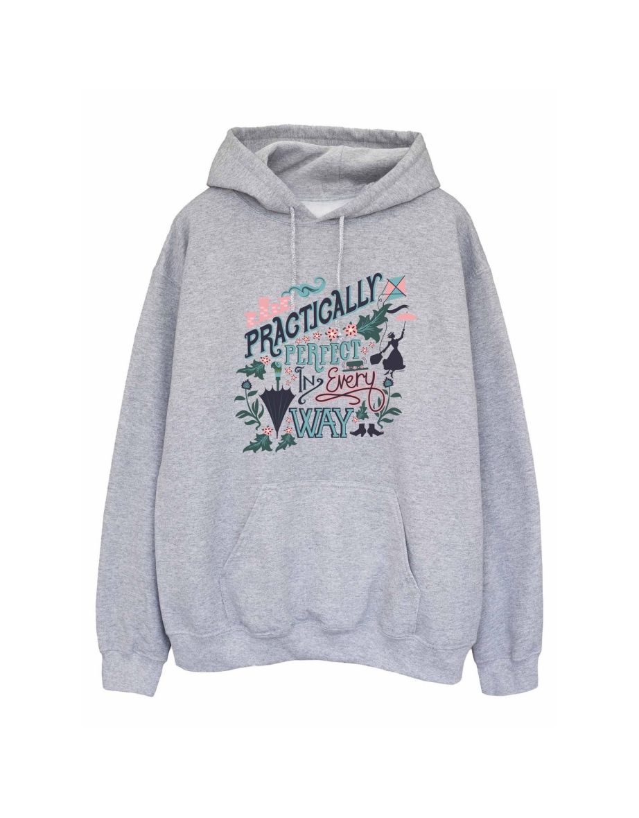 Shop Mary Poppins Mens Practically Hoodie Sports Grey Online in Qatar VogaCloset