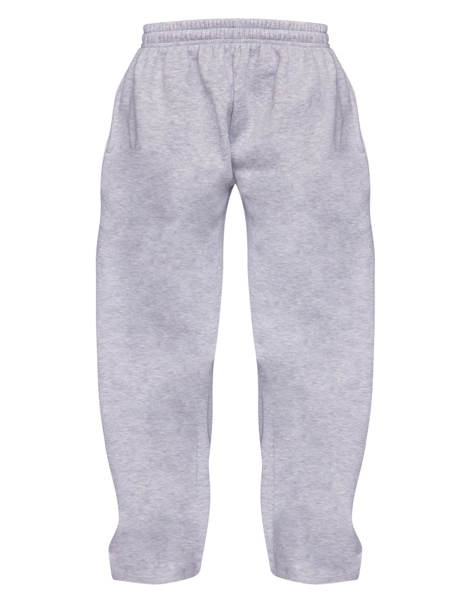 Petite Ash Grey Super Wide Leg Joggers - 4