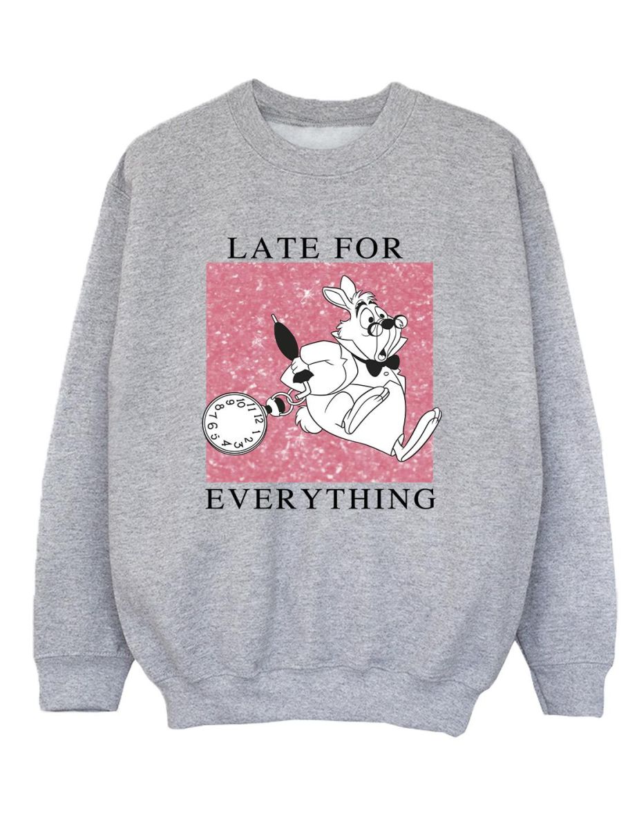 Disney Boys Alice In Wonderland White Rabbit Sweatshirt - 1
