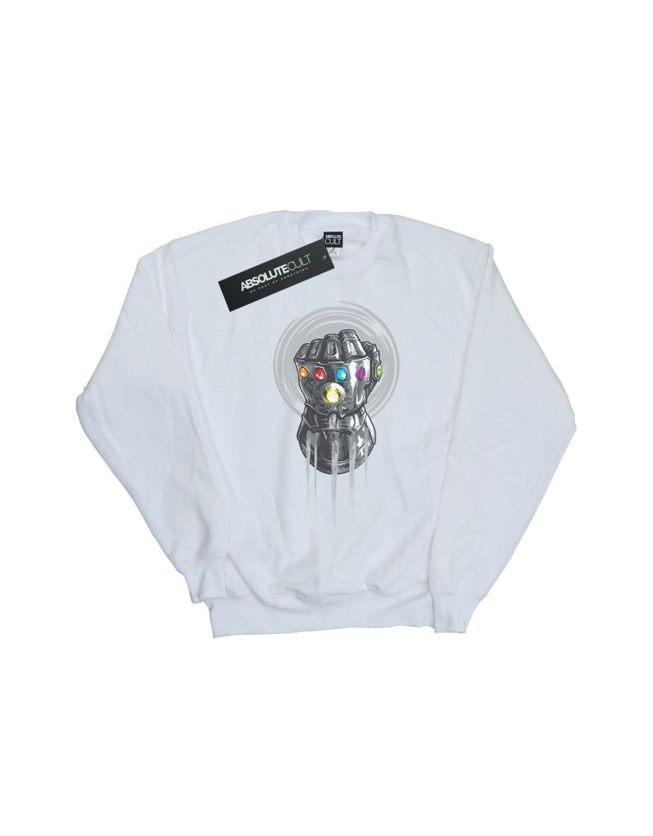 Marvel Boys Avengers Infinity War Power Fist Sweatshirt - White - 3