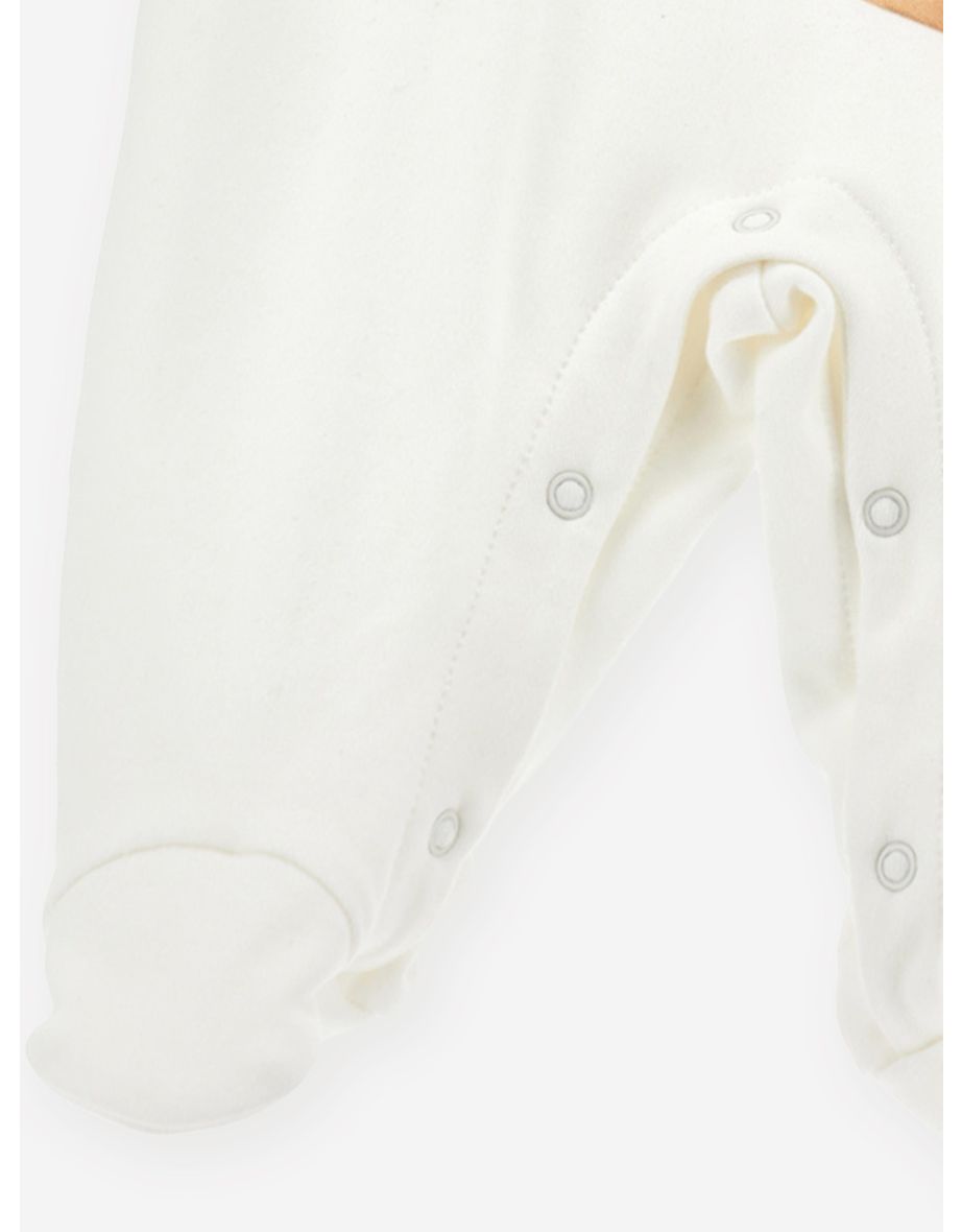 Monnalisa Baby Girls Teddy Bag Babygrow in White - 3