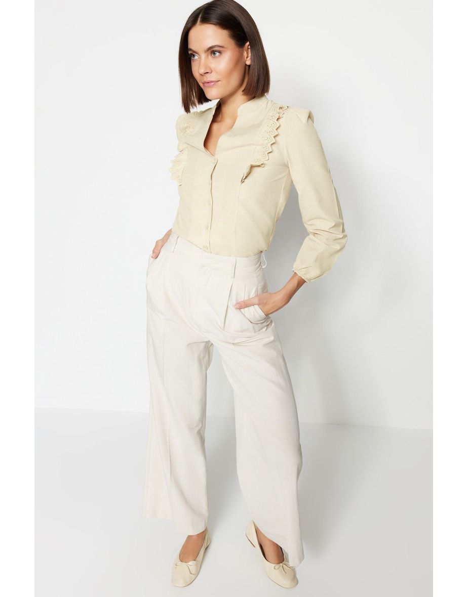 Shirt - Beige - Regular fit