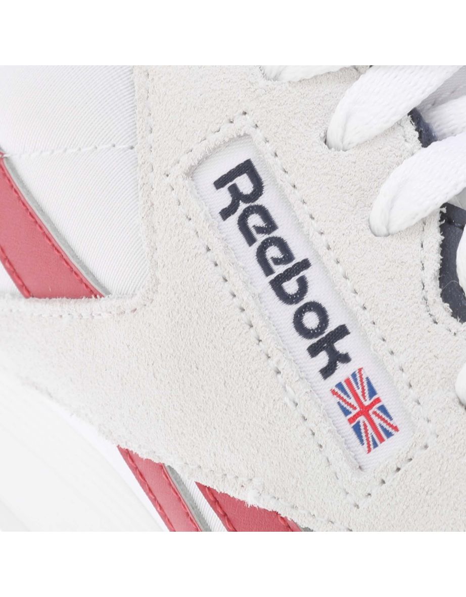 Men's Reebok Classics Classic Nylon Trainers in White - 4
