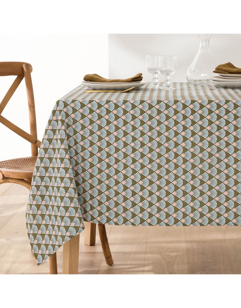 Myrina Palmette Anti-Stain Polycotton Tablecloth