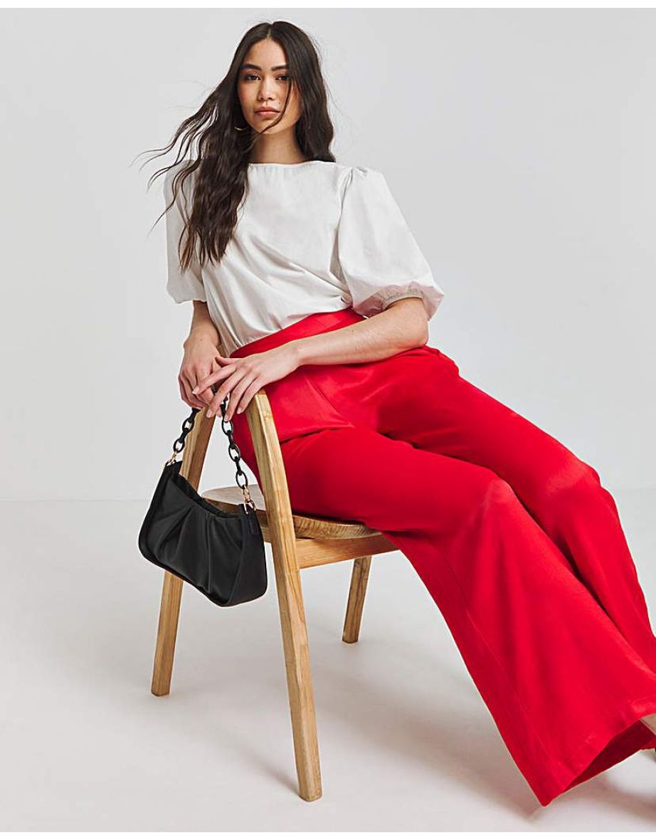 Joanna Hope Satin Wide Leg Trousers