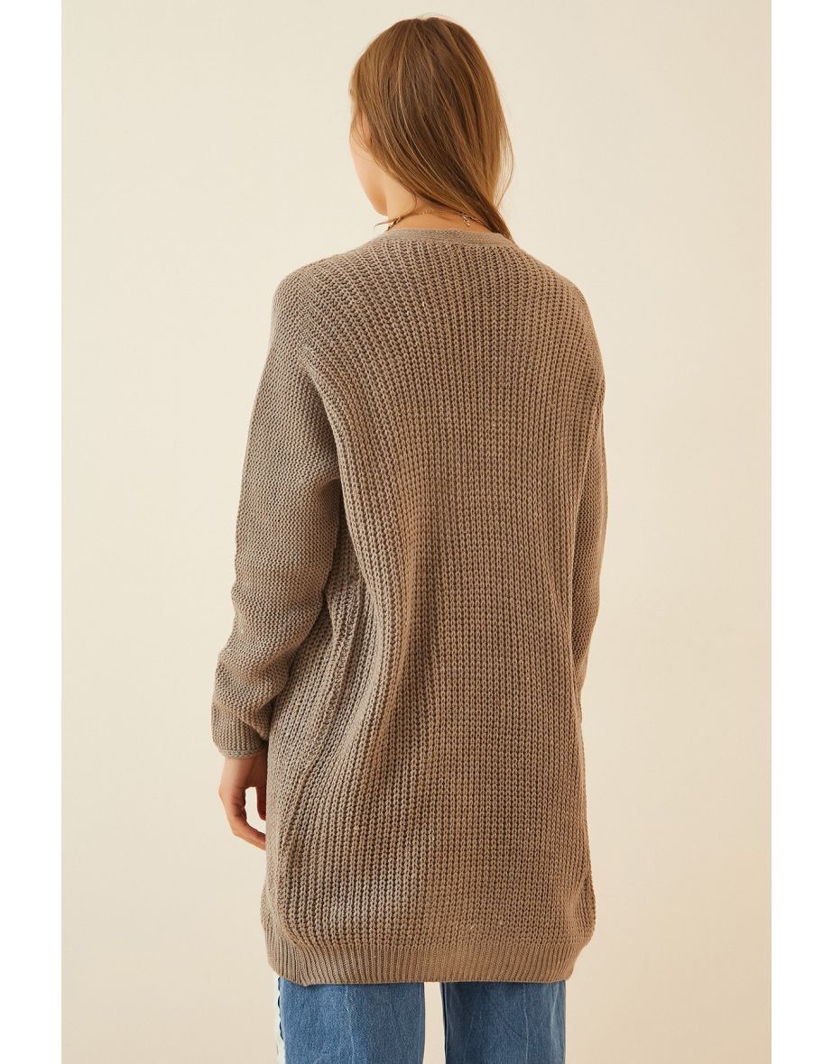 Cardigan - Brown - Regular fit - 2