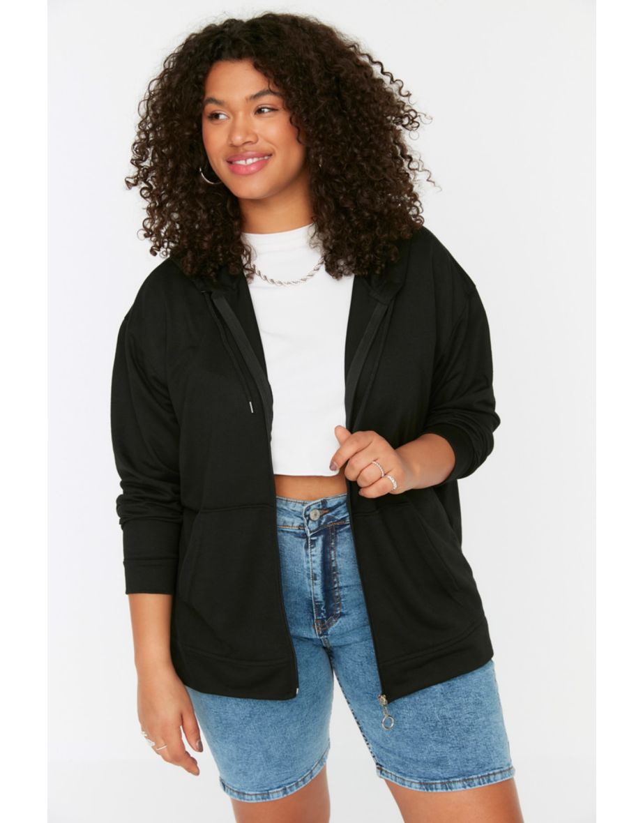 Black hotsell thin sweatshirt