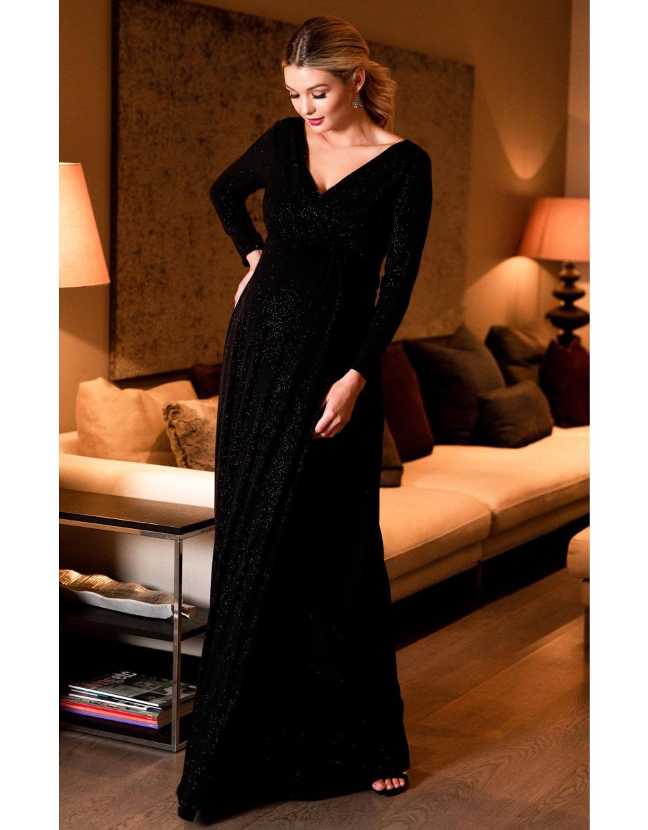 Maternity black tie gown hotsell