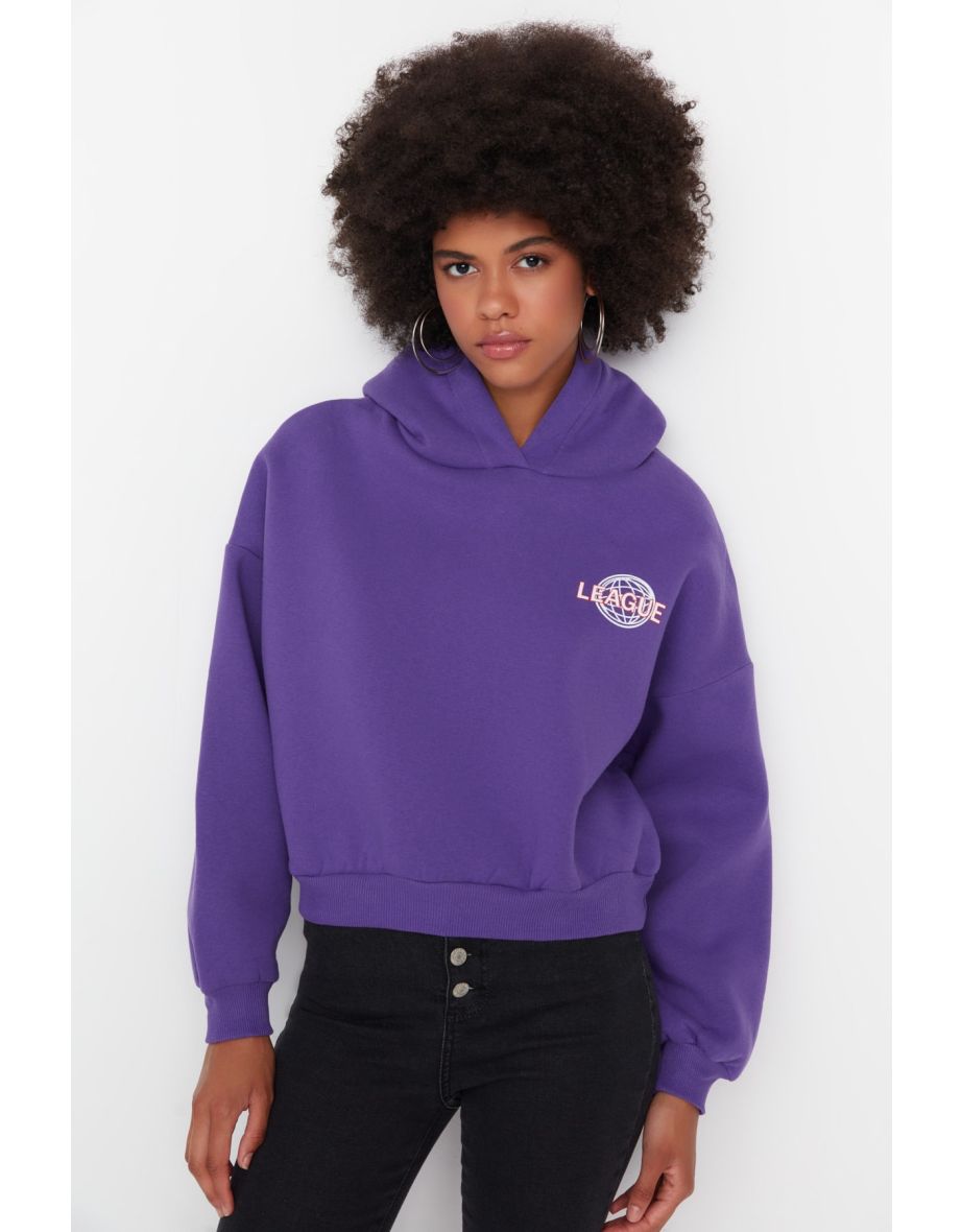 Sweatshirt - Purple - Relaxed fit