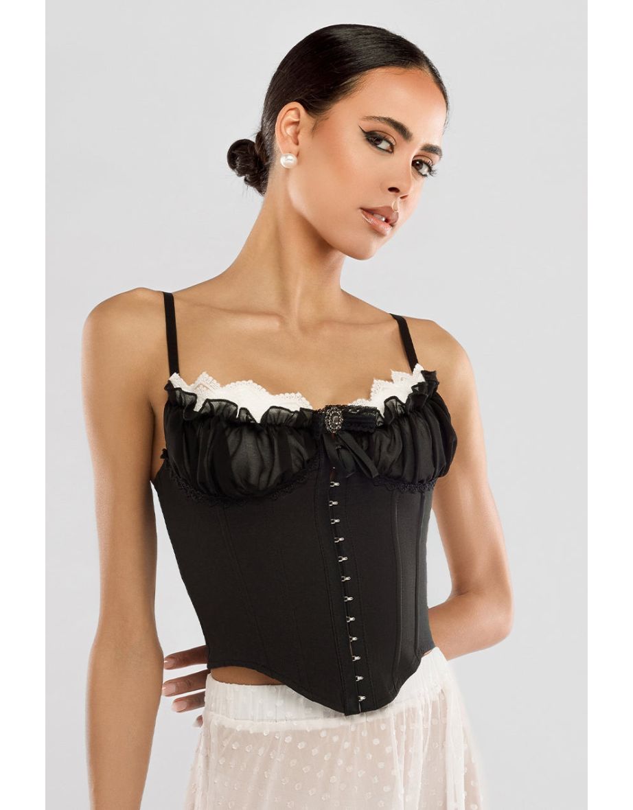 Goddiva Front Fastened Milk Maid Corset